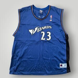 Vintage Champion Michael Jordan #23 Washington Wizards NBA Jersey Size 52
